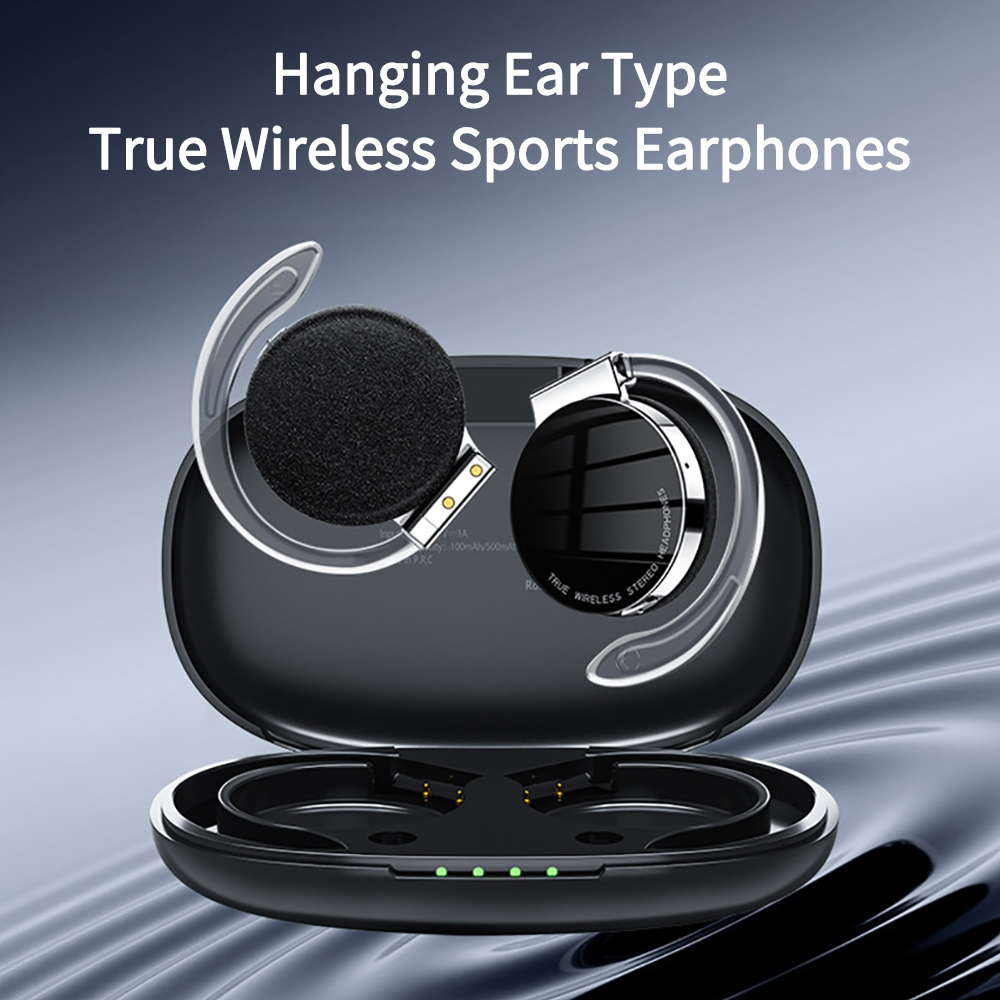 Sports Earphone Hook - Auricolari F2 TWS con microfoni Gancio