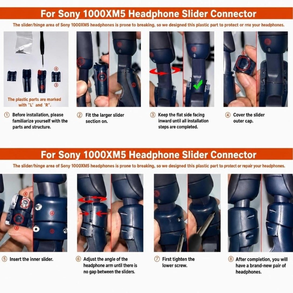 Kit di riparazione cerniera pe - Sony Headphone Wh-1000Xm5 recensione e prezzo