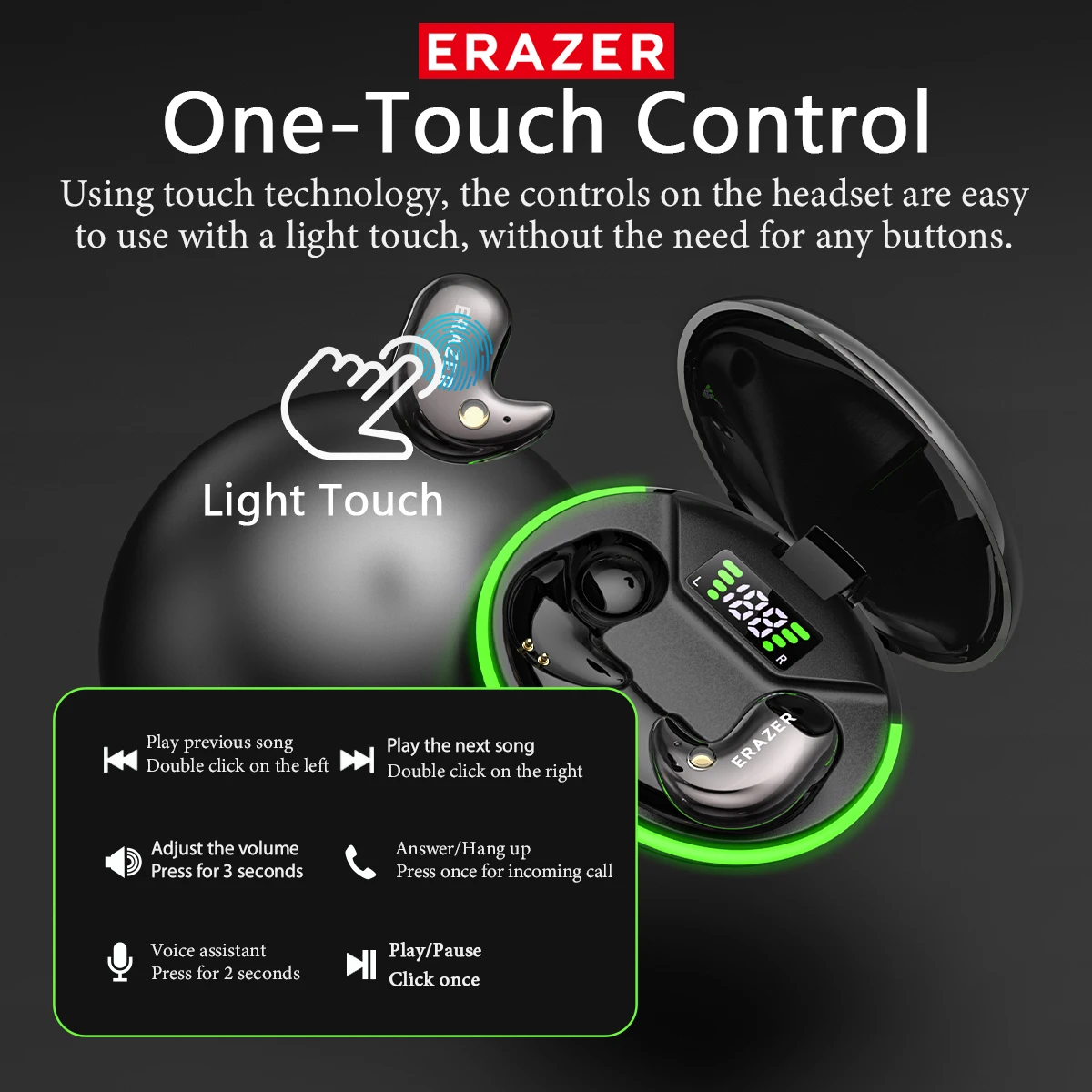 Cuffie Bluetooth In-Ear EARZER - Noise Cancelling Headphone recensione e prezzo